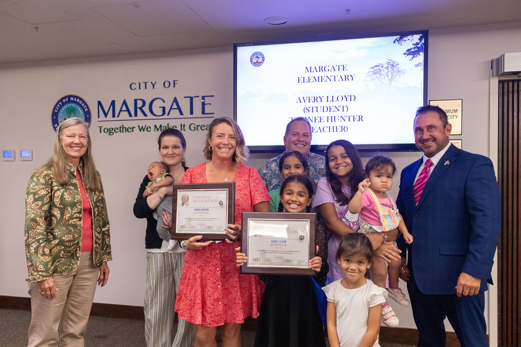 Margate Elementary, Avery Lloyd and Tahnee Hunter